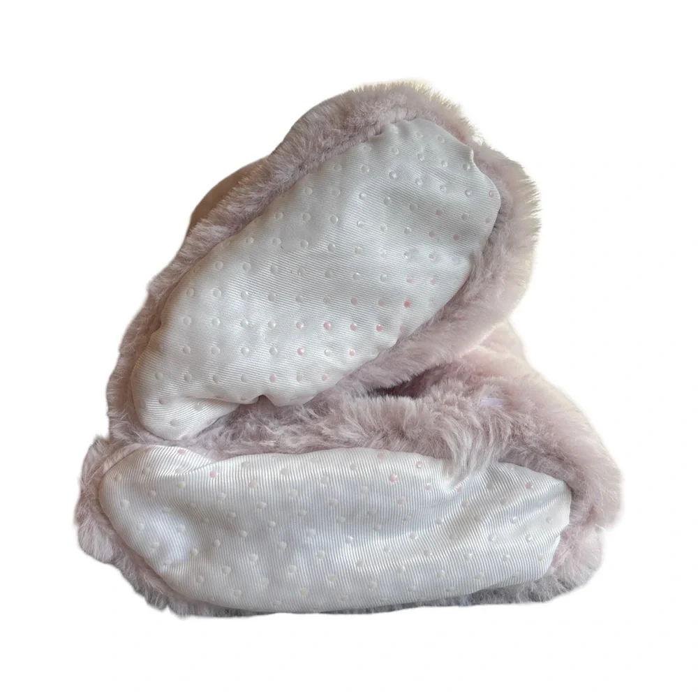 Pink Sherpa Fleece Baby Booties 3 Months NWOT